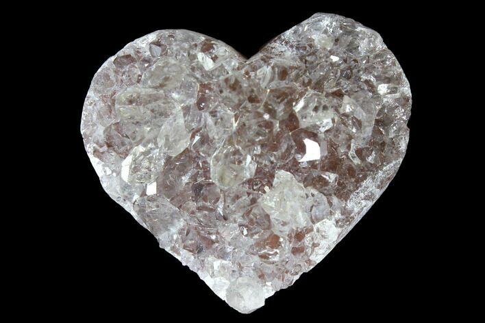 Quartz Crystal Cluster Heart - Uruguay #128710